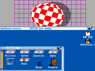 AmigaOS 1.3 splitscreen