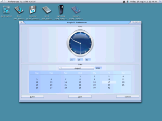 MorphOS 3.1 time applet