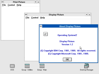 OS/2 1.2 Image programs