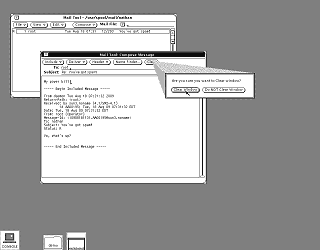 OpenWindows Message Boxes