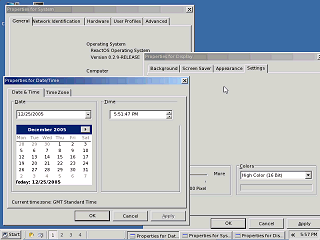 ReactOS Settings applets