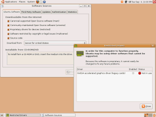 Ubuntu Restricted Software
