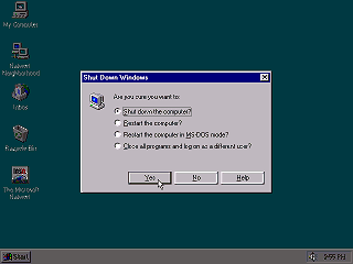 Windows 95 Shutting Down