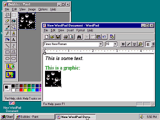 Windows 95 TaskBar